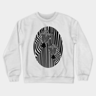 Zebra pattern Crewneck Sweatshirt